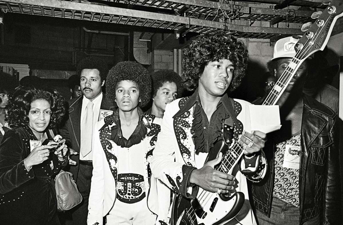 1974, Los Angeles: The Jackson 5, Michael Jackson (3. v. li.)
