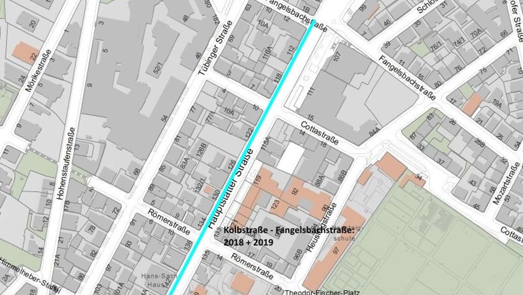 Erneuerung des Versorgungsnetzes in Stuttgart-Süd: Weitere Bauarbeiten im Bereich des Marienplatzes