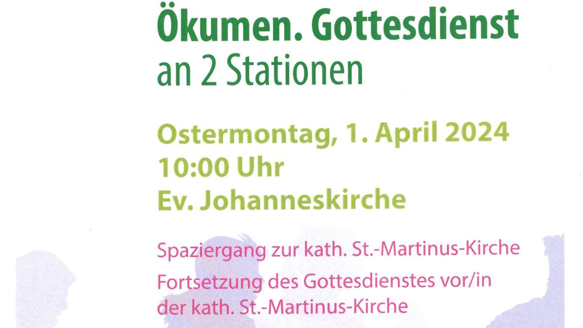 Kornwestheim: Ökumen. Gottesdienst mit zwei Stationen