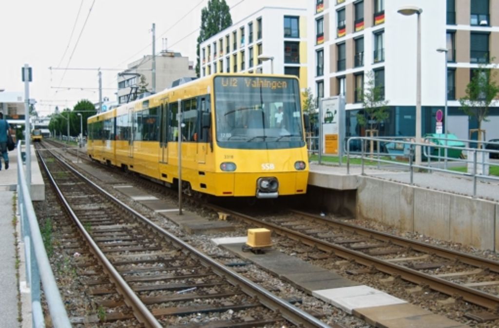 Noch fährt die Stadtbahnlinie U 12 zum Vaihinger Bahnhof. Foto: Annegret Jacobs