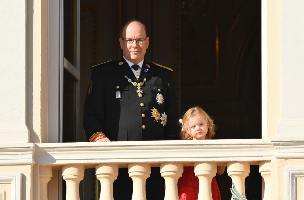 Fürst Albert II. mit seiner Tochter Gabriella