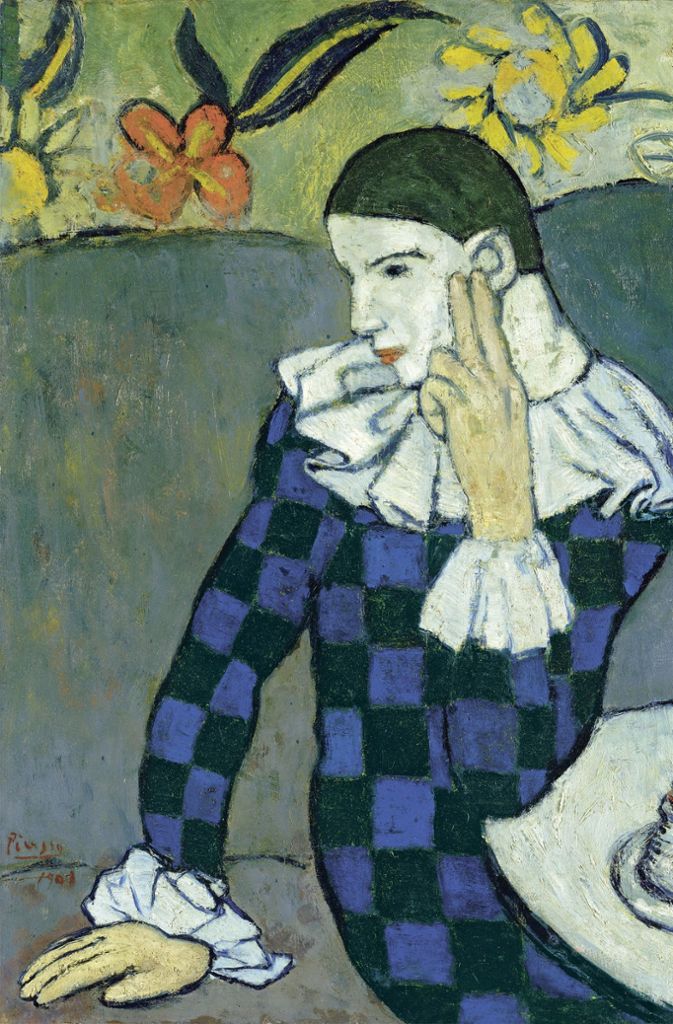 Picasso: „Arlequin assis“, 1901