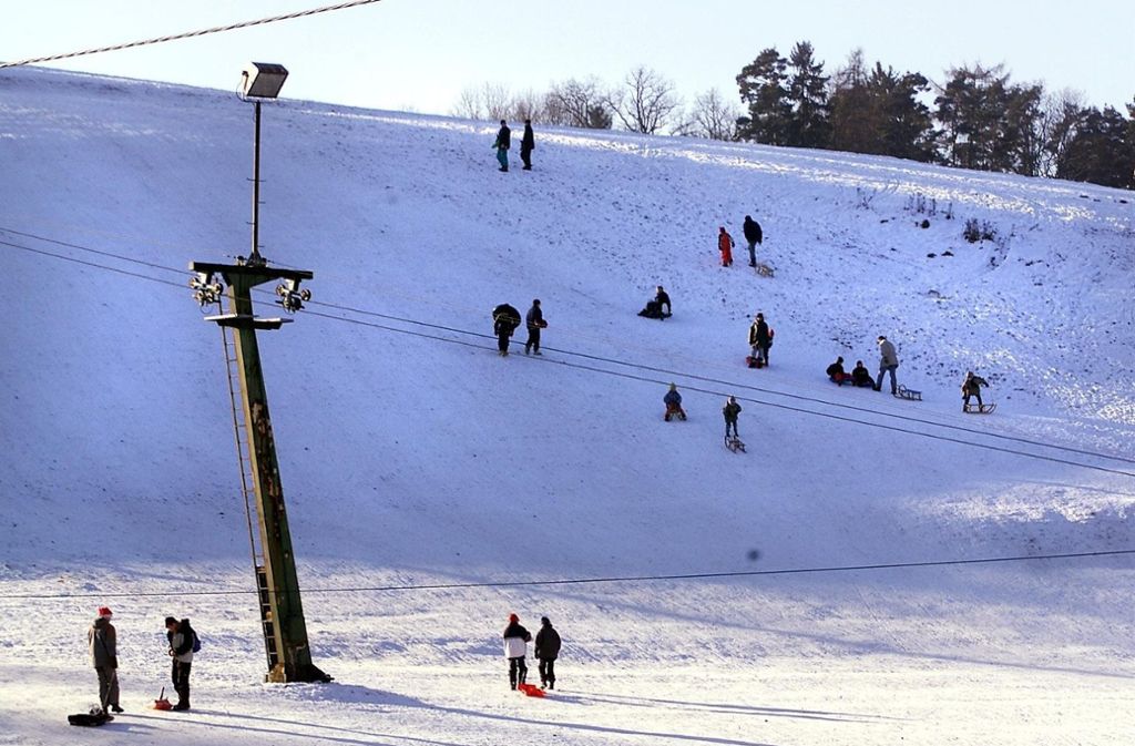 Wenn Schnee liegt, ist der Winterspaß auch ohne Skilift groß.