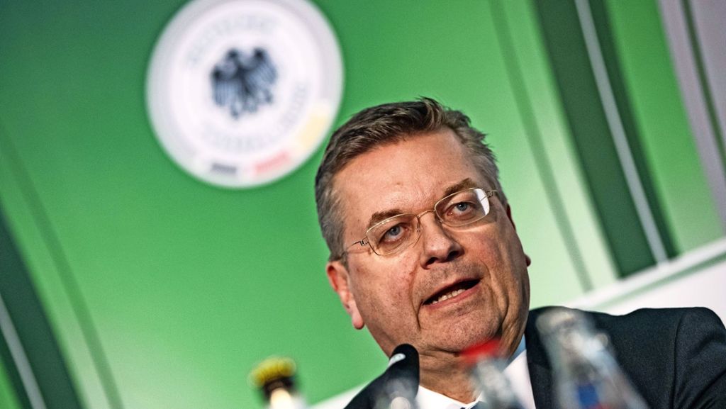 DFB-Präsident Reinhard Grindel: „Ich werde auch unbequem sein“