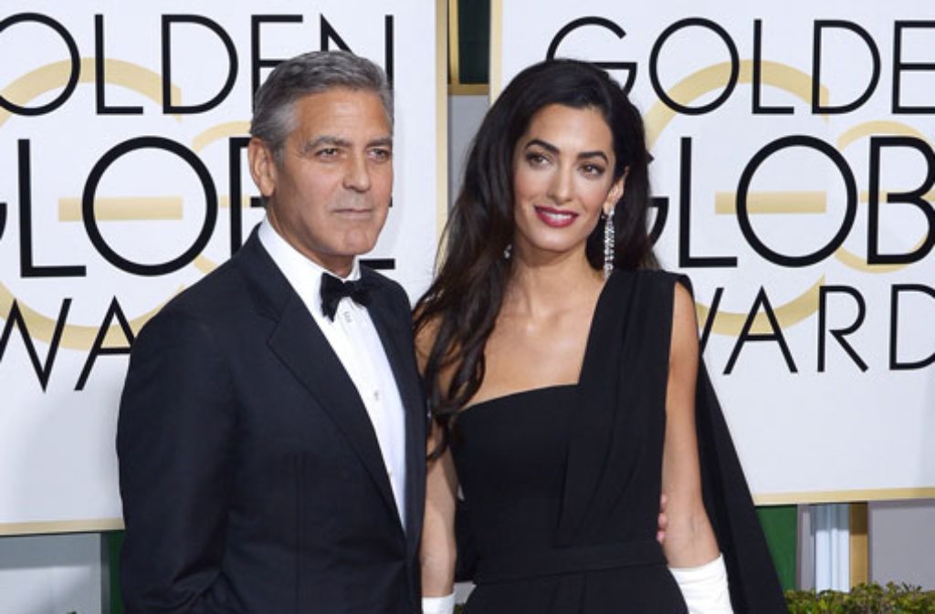 George Clooney und seine Frau Amal hatten bei den Golden Globes ihren großen Auftritt. Foto: dpa