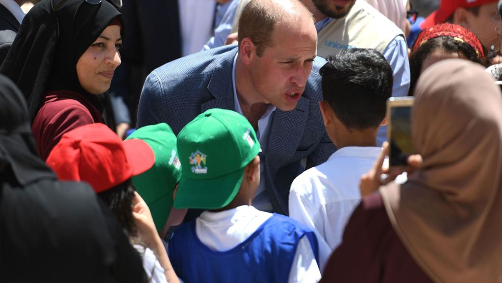 Besuch in Jordanien: Prinz William trifft Flüchtlinge aus Bürgerkriegsland Syrien