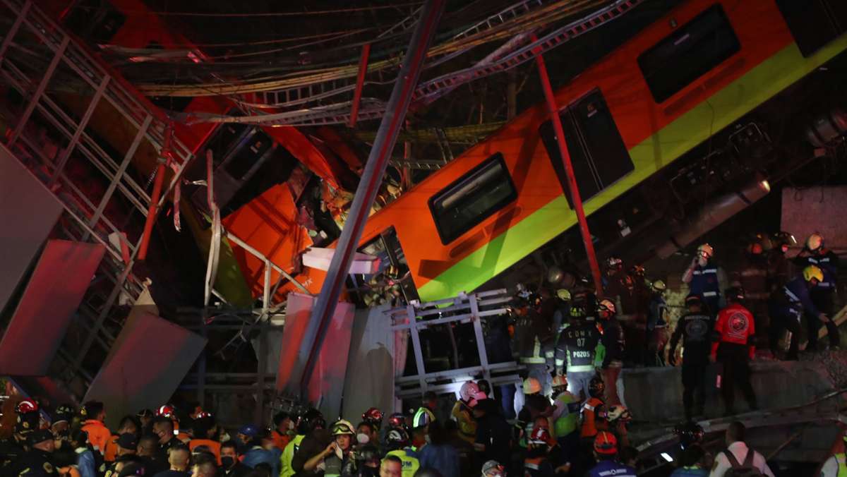 U-Bahn-Unglück in Mexiko-Stadt: Überführung stürzt zum Teil ein – mindestens 20 Tote