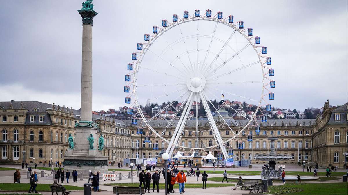 Riesenrad in Stuttgart: Finale für die  Attraktion vor dem Neuen Schloss