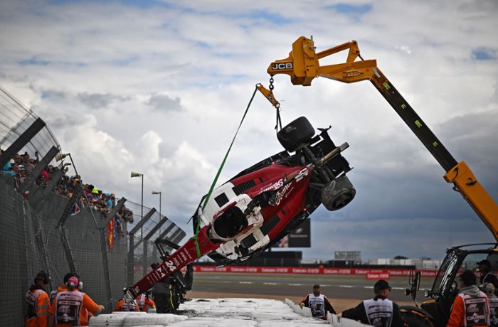 Unfall in Siverstone: Schwerer Crash überschattet Formel-1-Rennen