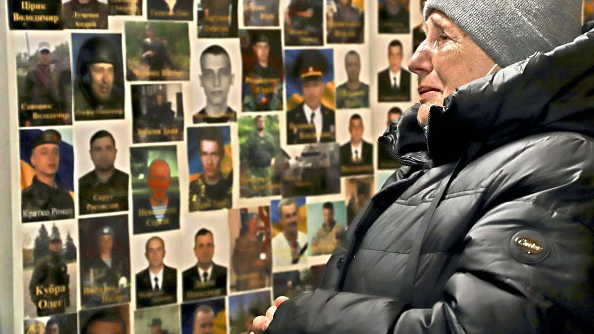 Getötete Soldaten in der Ukraine: So viele Tränen