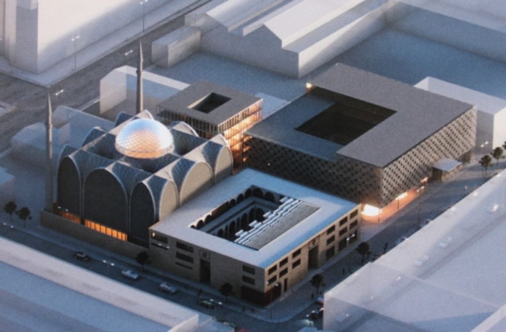 Der Entwurf des Büros SL Rasch mit Moschee, Verwaltungsgebäude und Kongresszentrum