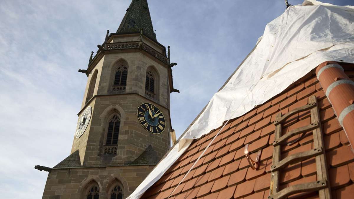 Sanierung Stadtkirche Schorndorf: Einsturzgefahr des Chordachs