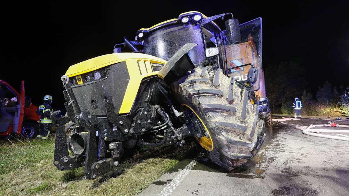 Unfall bei Riedlingen: 25-Jährige stirbt bei Frontalzusammenstoß mit Traktor