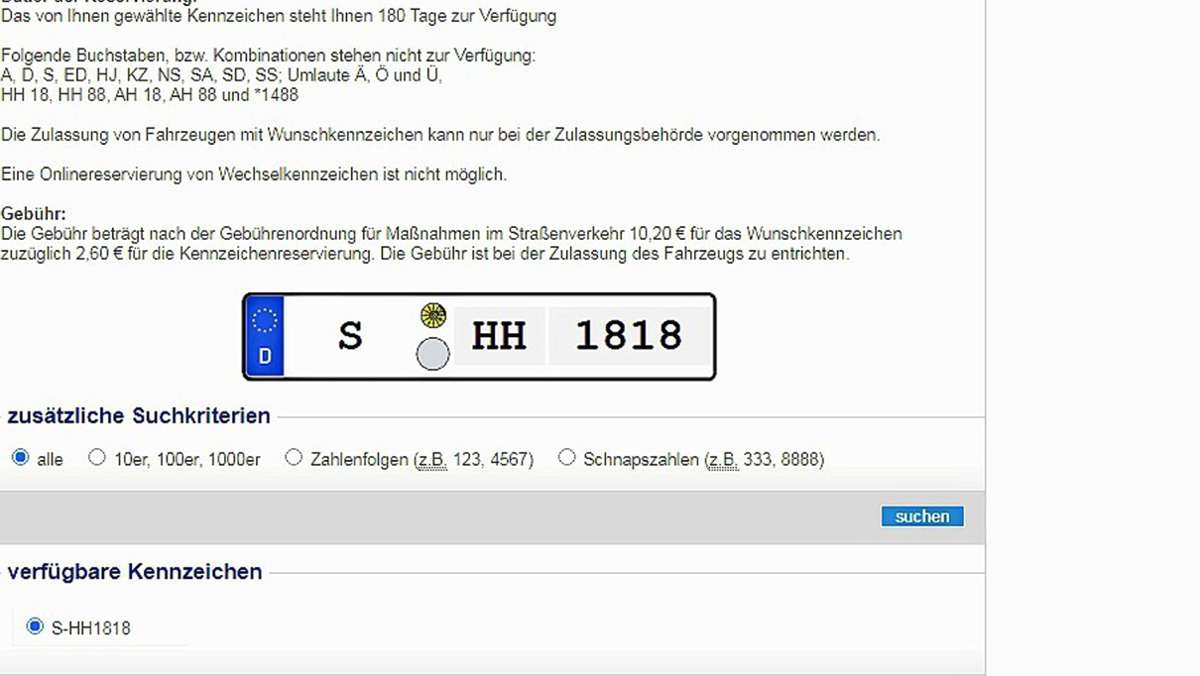 Zulassungsstelle in Stuttgart: Verwirrung  um Kennzeichen mit NS-Symbol