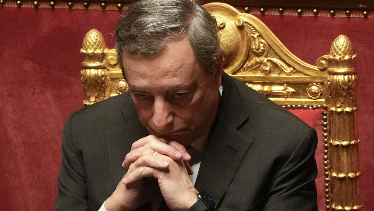 Italiens Premierminister: Draghi verpasst Ziel bei Vertrauensvotum - Rücktritt wahrscheinlich