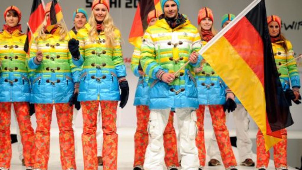 Olympische Winterspiele 2014: Deutsches Sotschi-Team in farbenfroher Kleidung