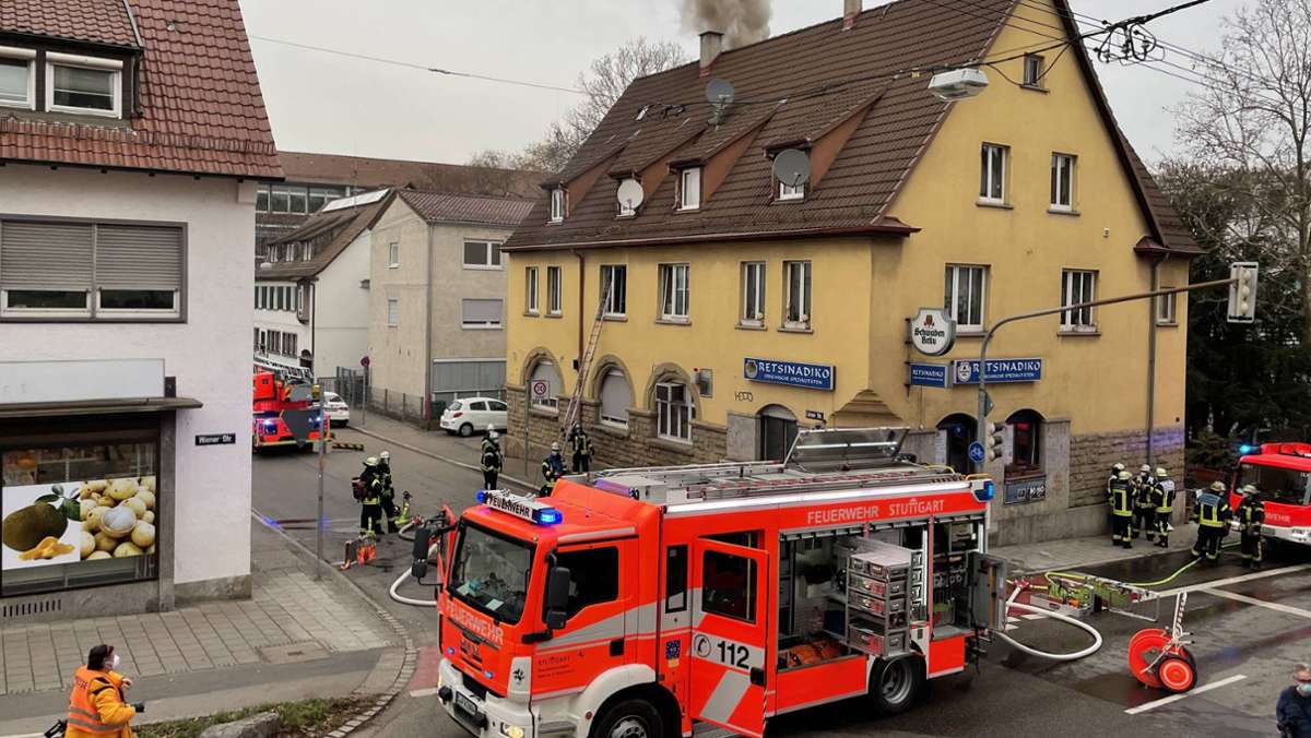 Brand in Feuerbach: Neun Verletzte nach Feuer in Gaststätte
