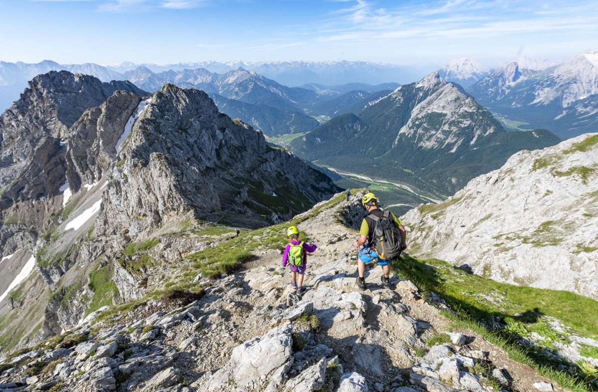 Gegen den allgemeinen Trend: Die Zahl der Unfälle an gesicherten Klettersteigen ist 2020 gestiegen. Foto: imago images//Mara Brandl