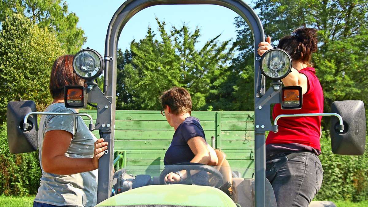 Traktorseminar in Oberboihingen: Frauen am Steuer