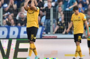 Dynamo Dresden hat am Montagabend eine gute Ausgangslage im Aufstiegsrennen der dritten Liga verspielt. Foto: imago//snapix