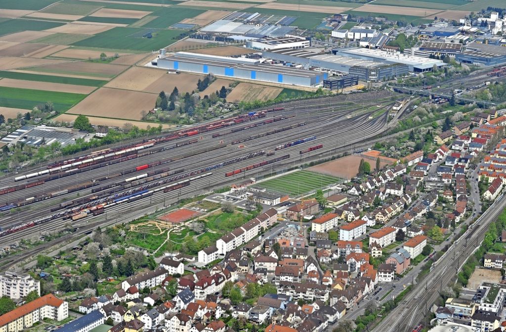 Kornwestheim aus der Luft. Foto: Werner Kuhnle