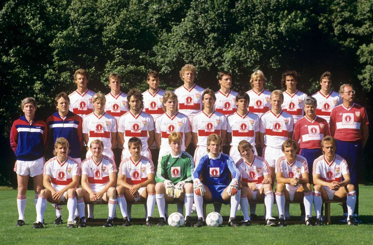 Mit Klinsi, Poschi, Mauri und Sigi: der VfB 1987/1988.