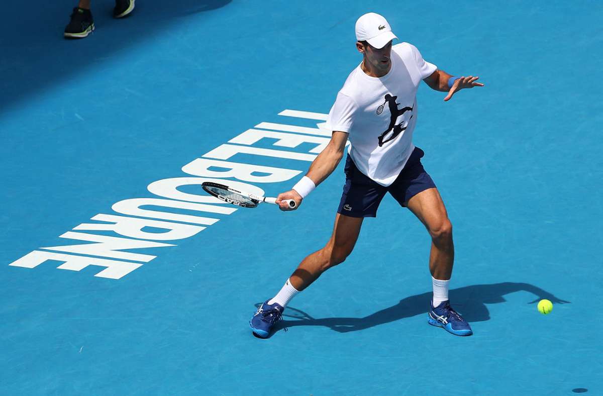 Darf Novak Djokovic in Australien bleiben? Diese Frage ist noch nicht endgültig geklärt. Foto: AFP/Kelly Defina
