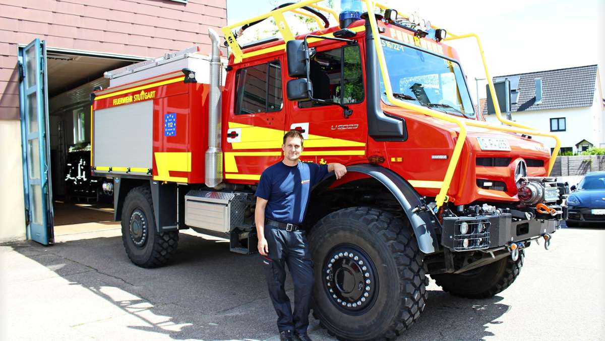 Besonderes Fahrzeug in Heumaden: Neuer Feuerwehr-Unimog für neue Gefahrenlagen