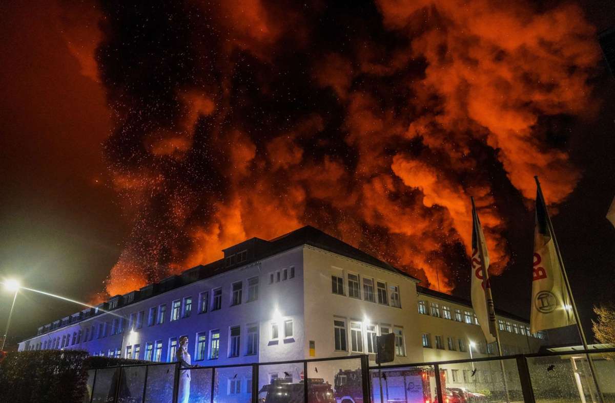 Das Feuer bei Bosch in Wernau hat einen Millionenschaden verursacht.