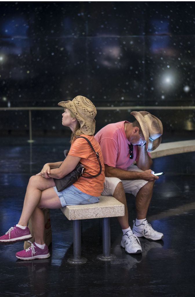 Warten auf die Zukunft im Griffith-Observatorium in Los Angeles.