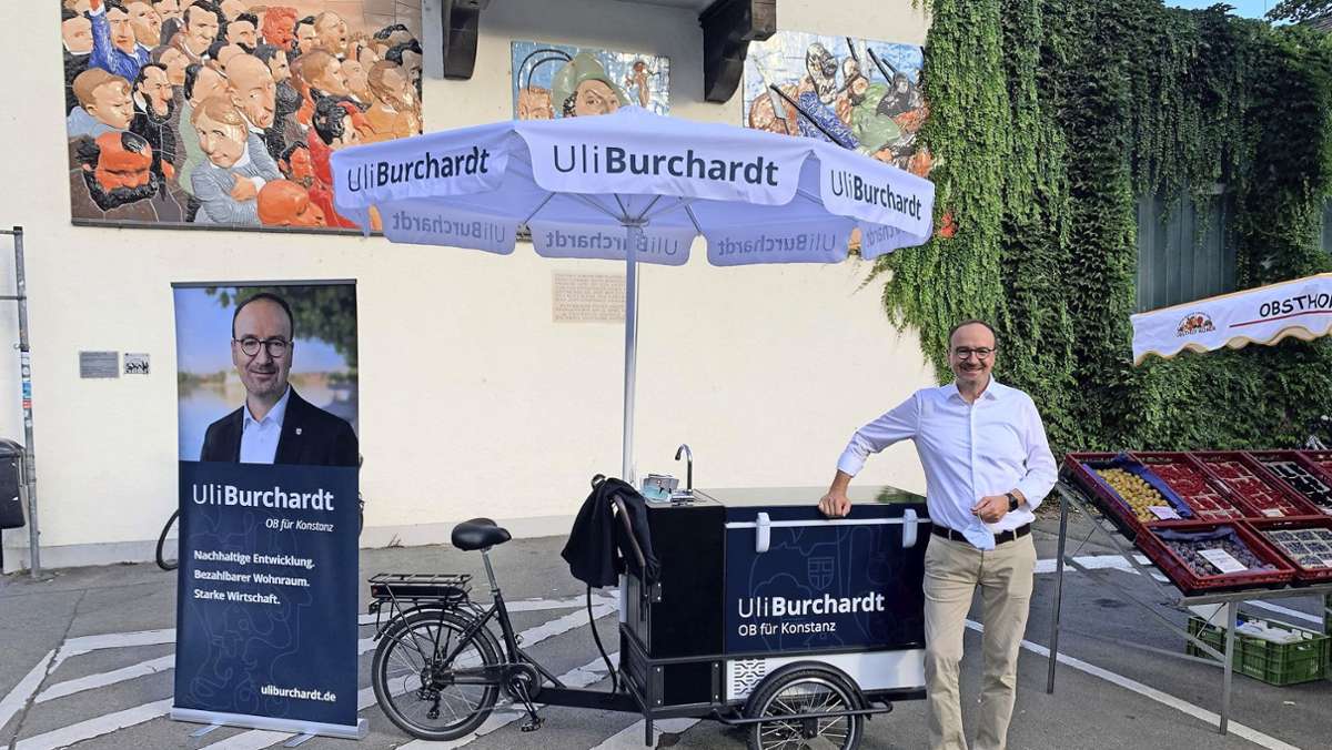 Wer wird Oberbürgermeister in Konstanz?: Mit dem Lastenrad auf Wahlkampftour
