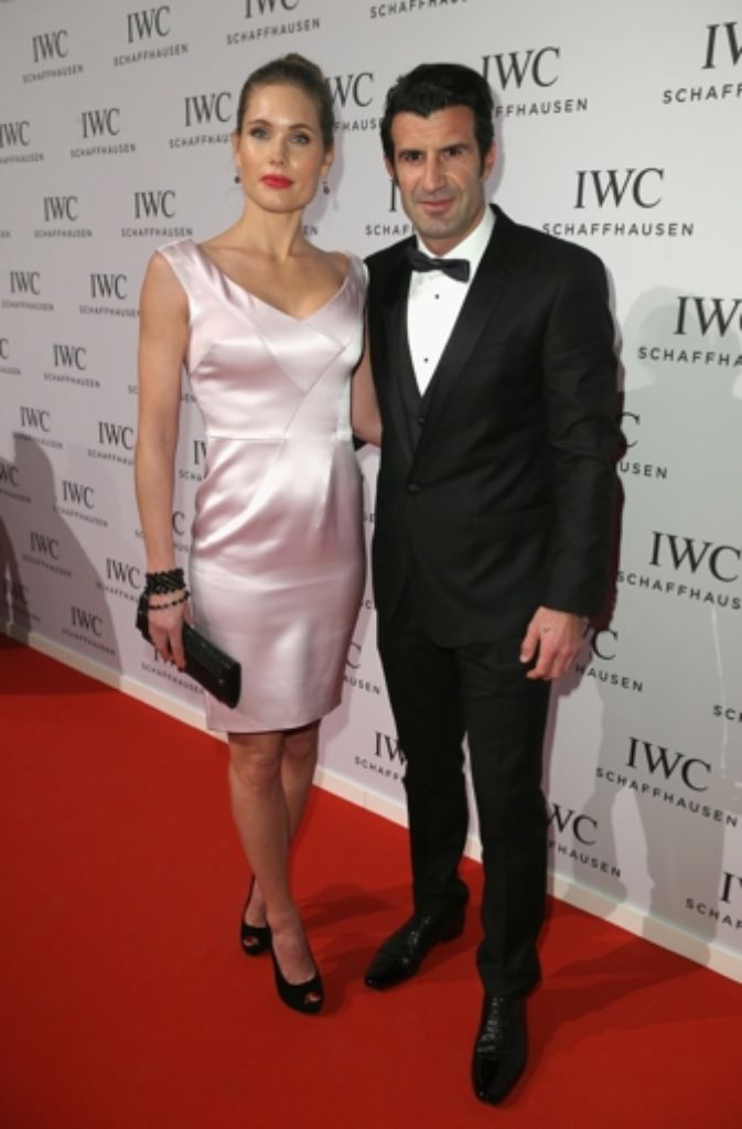 Fußballlegende Luis Figo mit seiner Frau Helen Svedin