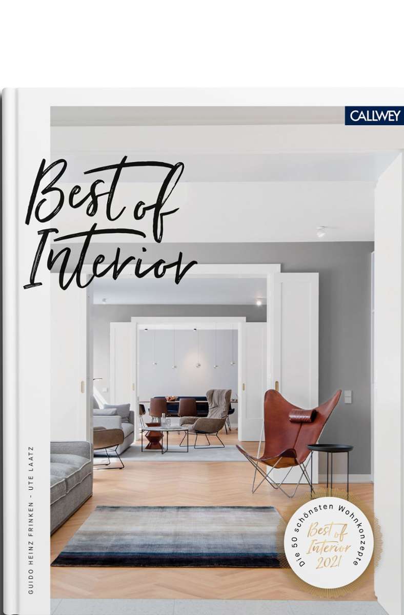 Das Gewinner-Projekt und alle weiteren 49 ausgezeichneten Wohnungen und Häuser sind in Text und Bild in dem Buch „Best of Interior“ 2021 versammelt, erschienen im Callwey-Verlag. Die folgenden Fotos sind auch in dem Buch zu finden.