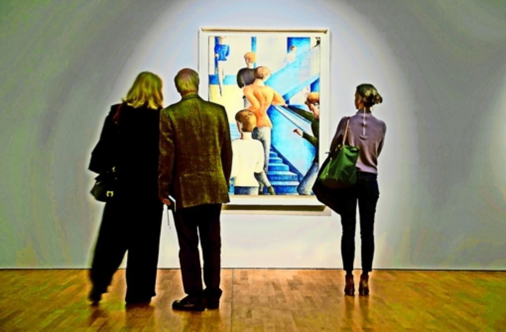 Die Werke Oskar Schlemmers brachten der Staatsgalerie rund 163 000 Besucher. Foto: dpa