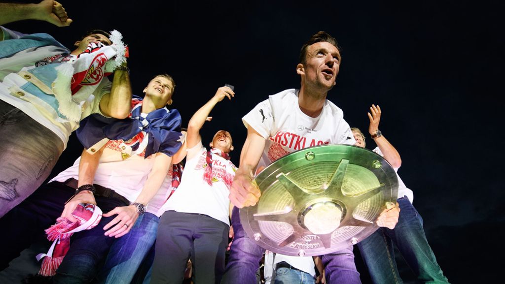 Beste Bilder vom Public Viewing: Fans feiern mit den Fanta4 die VfB-Profis