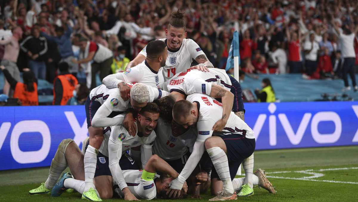 Halbfinale bei der EM 2021: England ringt Dänemark in der Verlängerung nieder