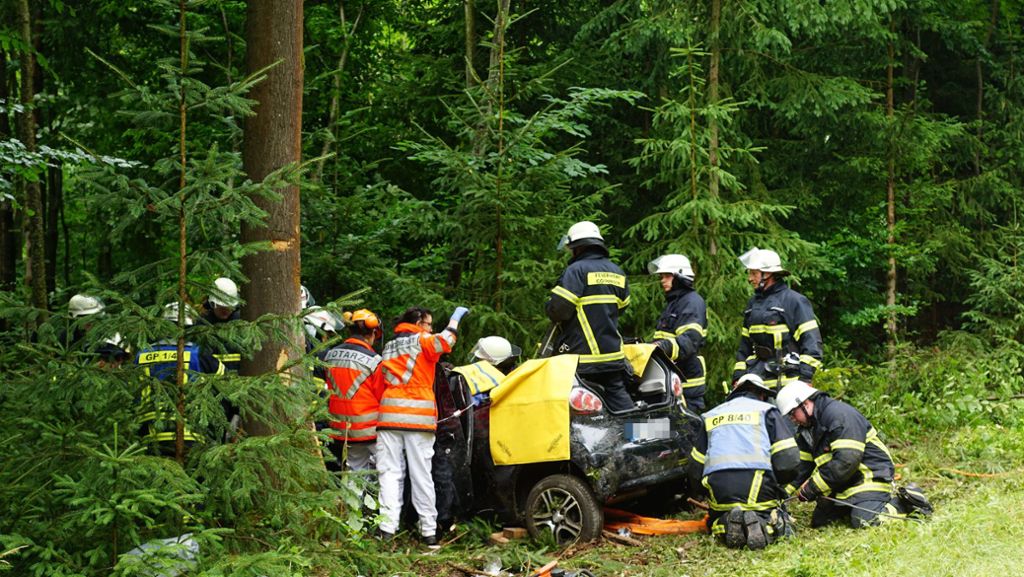 Schwerer Unfall im Kreis Göppingen: Junge Frau rast gegen Baum und wird schwer verletzt