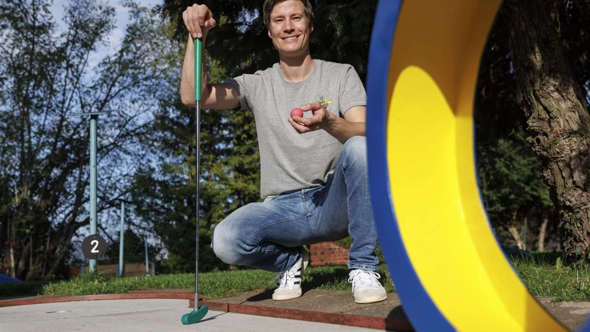 Nils Fischer gibt das Minigolfgärtle ab: Minigolfbahn zu verpachten