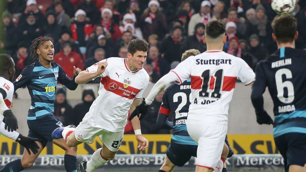 VfB Stuttgart gegen Hertha BSC: Mario Gomez macht den Unterschied