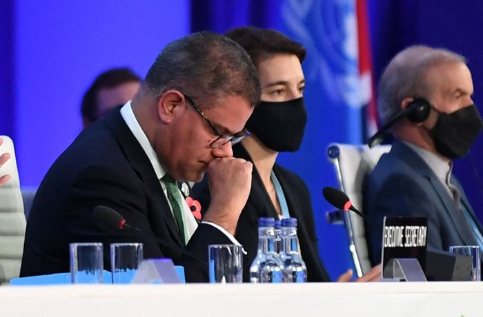 COP26-Präsident kämpft mit Tränen