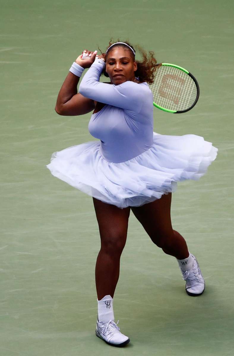 Ballerina mit dem härtesten Aufschlag im Damentennis: Serena Williams bei den US Open 2018.