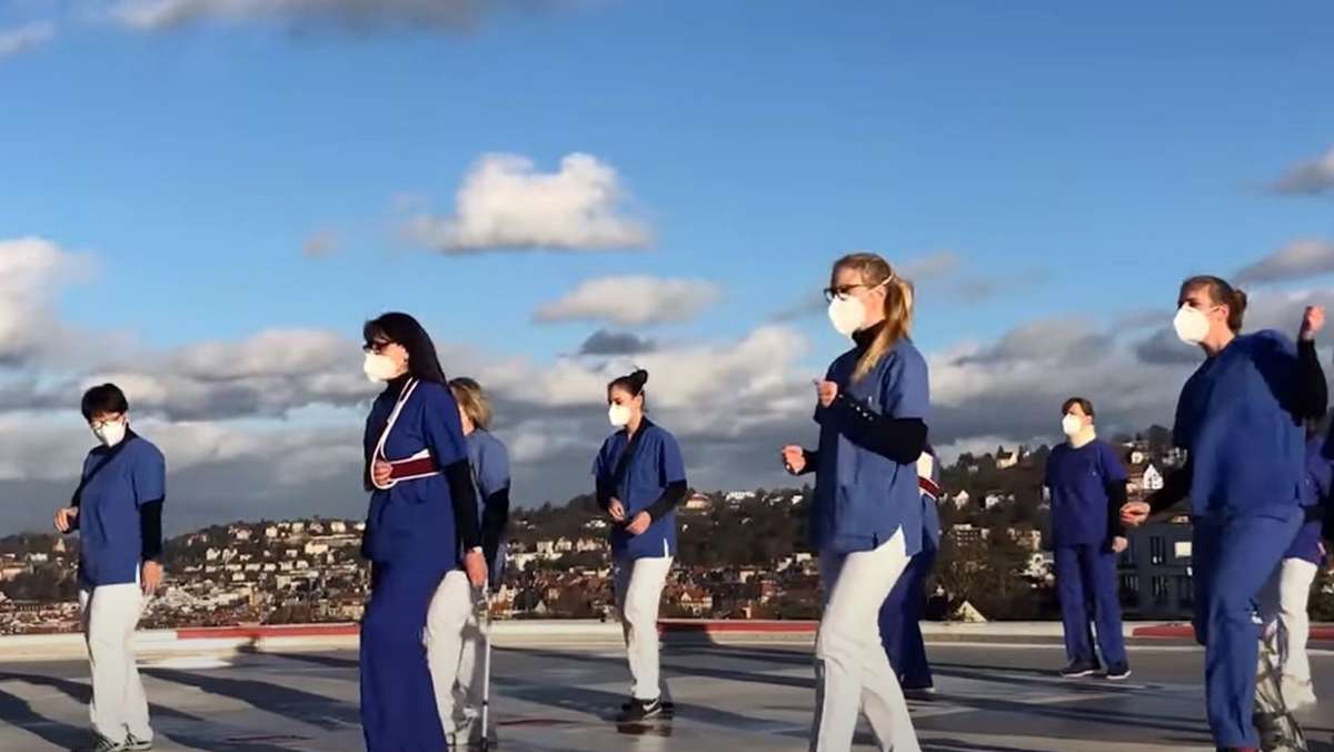 Jerusalema Dance Challenge in Stuttgart: Im Marienhospital ist das Tanzfieber ausgebrochen