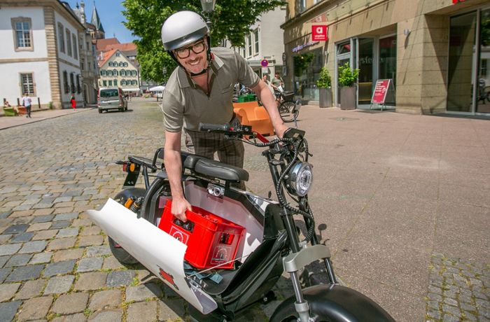 Wie ein Esslinger Tüftler den Kofferraum fürs E-Moped erfand