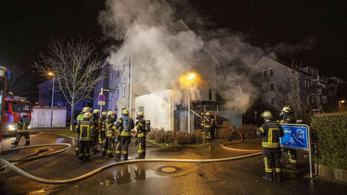 Brand in Stuttgart-Stammheim: Wieder Mülltonne angezündet  – Serientäter  zugeschlagen?