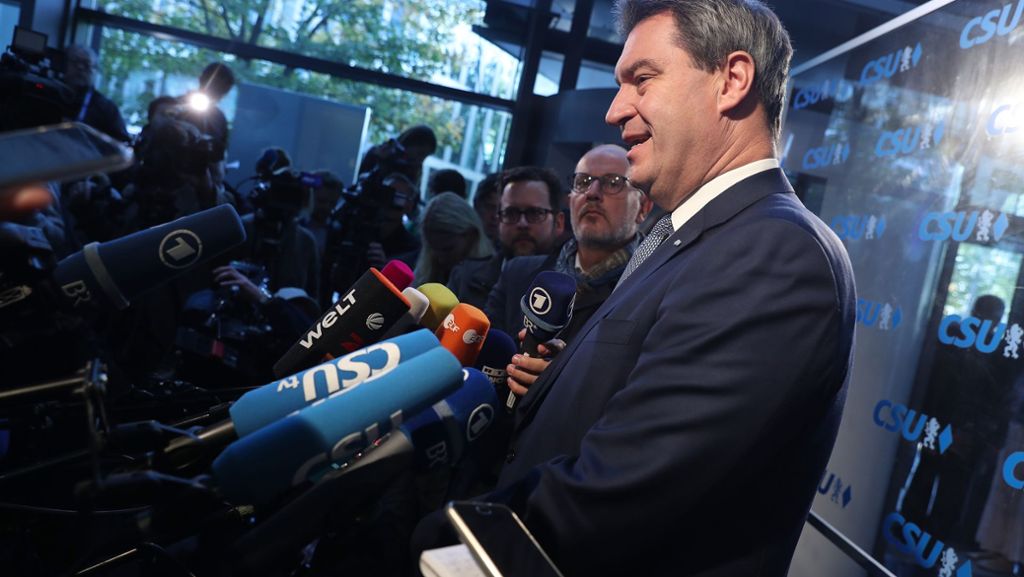 Newsblog zu Bayern-Wahl: CSU-Vorstand einstimmig für Söder als Ministerpräsident