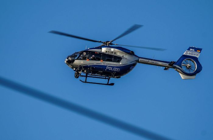 Mit Hubschrauber Tatverdächtigen entdeckt