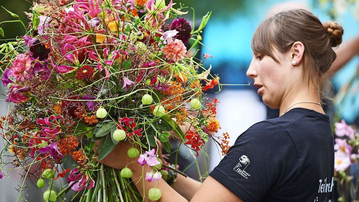 Floristin von den Fildern: Das ist Deutschlands beste Blumenstrauß-Binderin