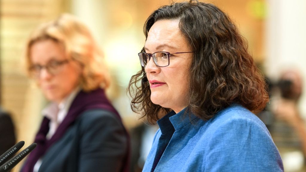 SPD-Chefin unter Druck: Andrea Nahles zeigt sich kämpferisch