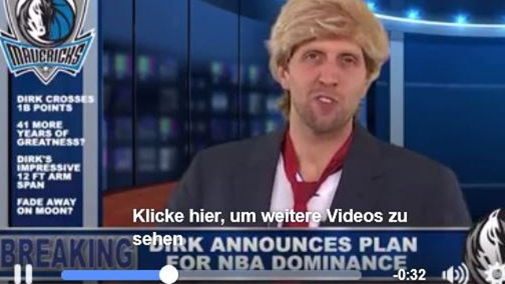 US-Wahl: Dirk Nowitzki parodiert Donald Trump