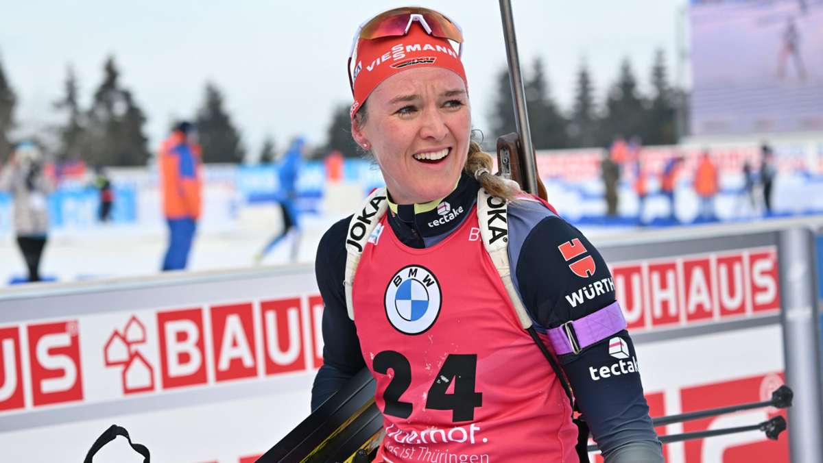 Biathlon-WM in Oberhof: Denise Herrmann-Wick holt WM-Gold im Sprint